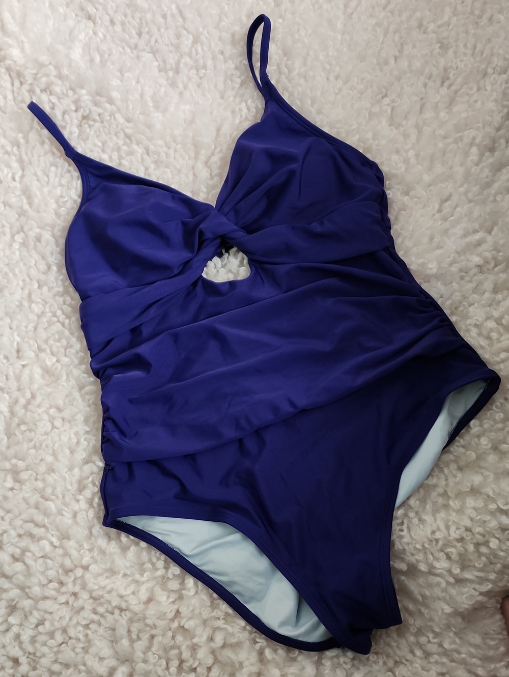 Royal Blue Cupshe 1 Piece.  Cute Cut Out Detail. Size M, NWT